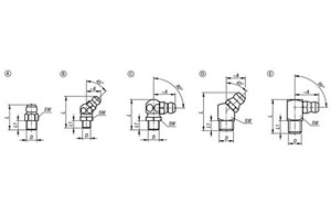 Schmiernippel 
Kegelform nach DIN 71412